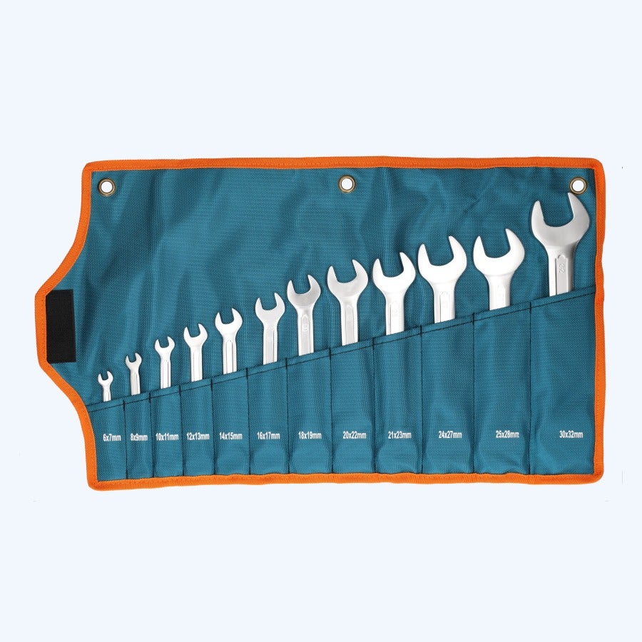 12-delige steeksleutelset Chrome Vanadium