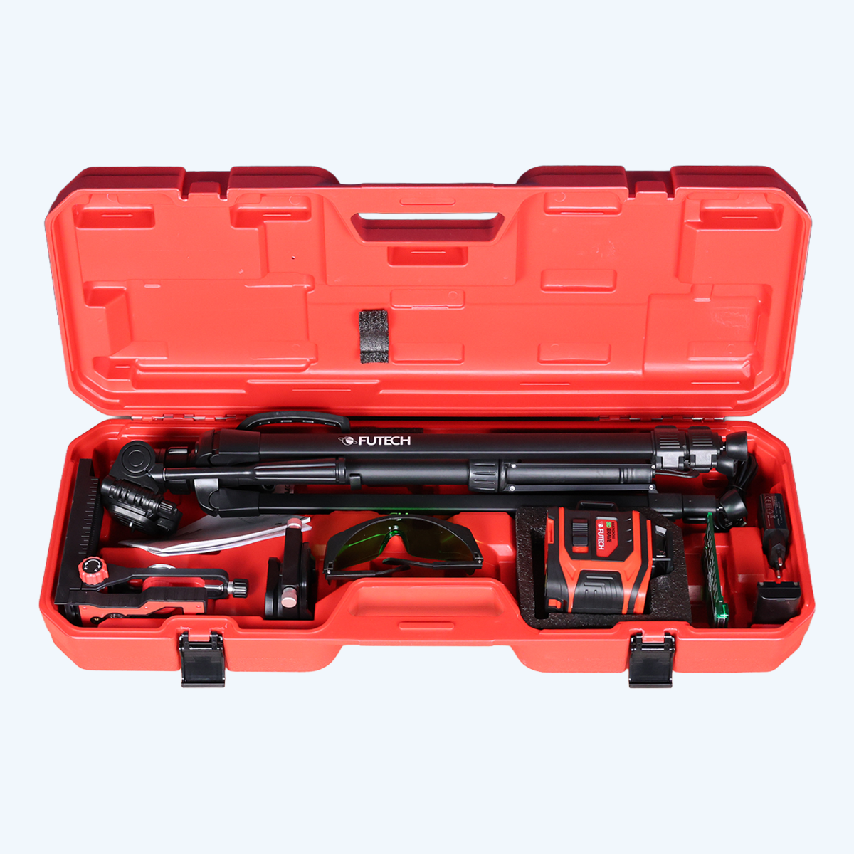Futech lijnlaserset Multicross 3D Brave incl. statief en koffer