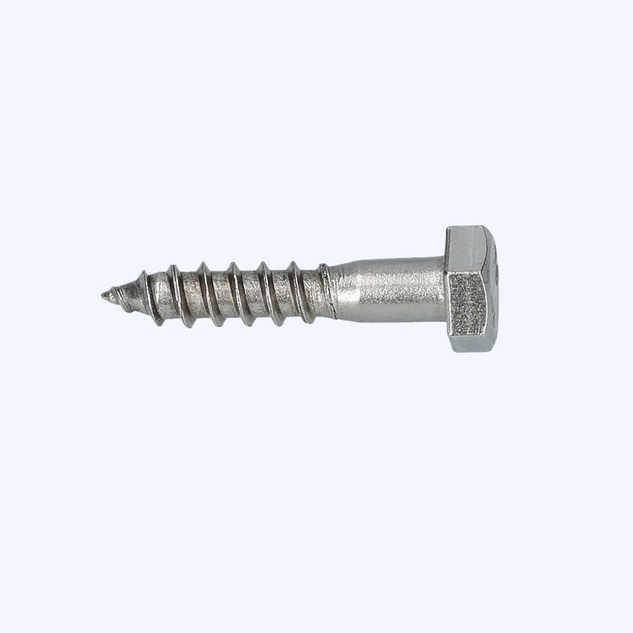200 stuks houtdraadbout 6 x 25 mm RVS A2