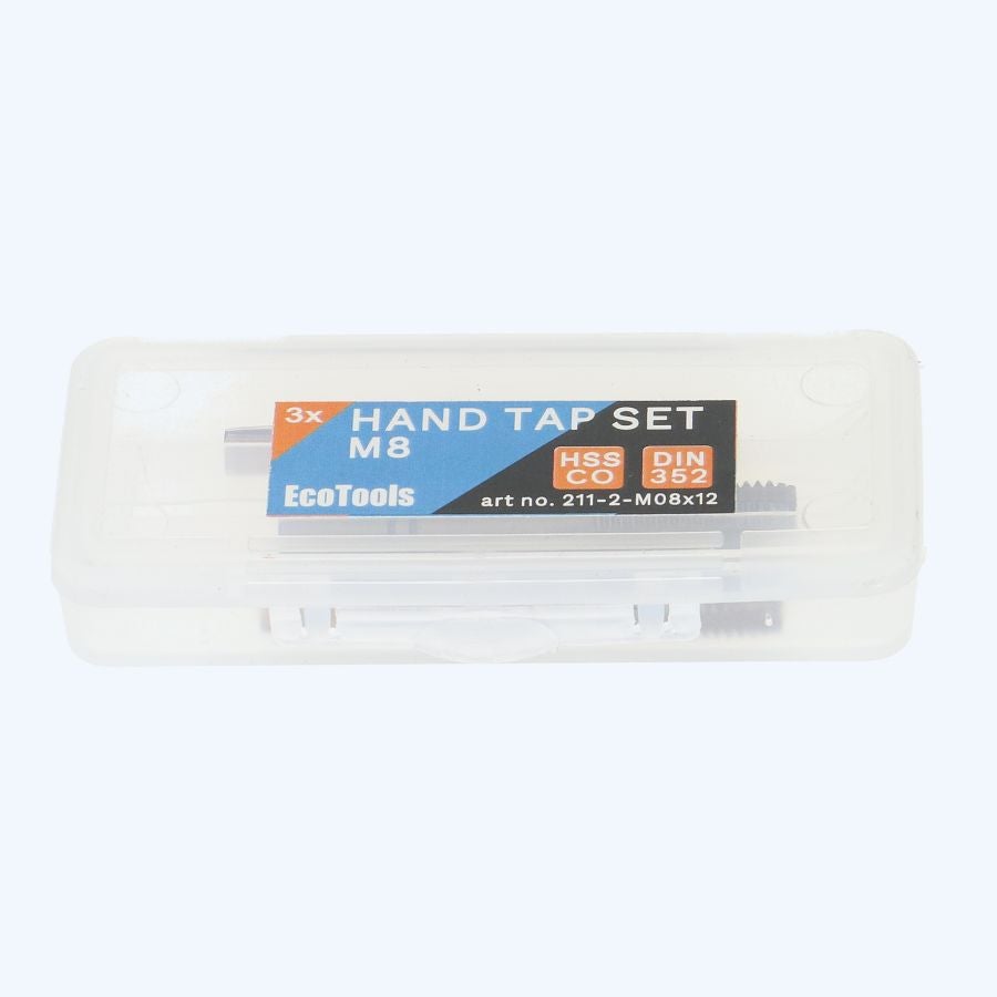 3-delige handtapset HSS 5% cobalt M8 x 1,25 mm