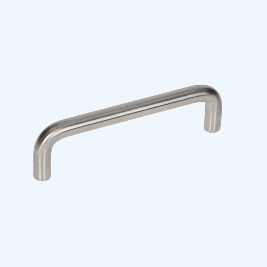 Greep massief RVS ronde hoeken 128 x 40 mm