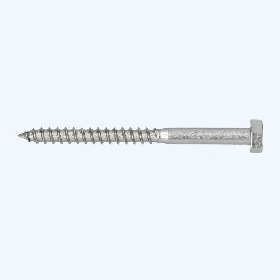 25 stuks houtdraadbout 10 x 130 mm RVS A2