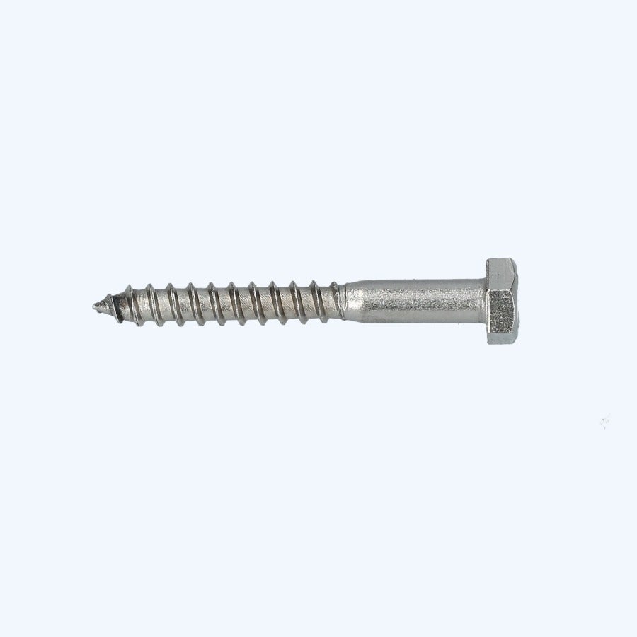 50 stuks houtdraadbout 8 x 50 mm RVS A2