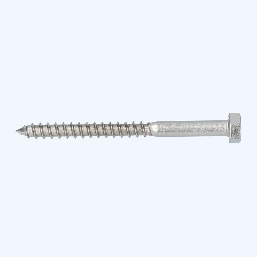 25 stuks houtdraadbout 8 x 100 mm RVS A2