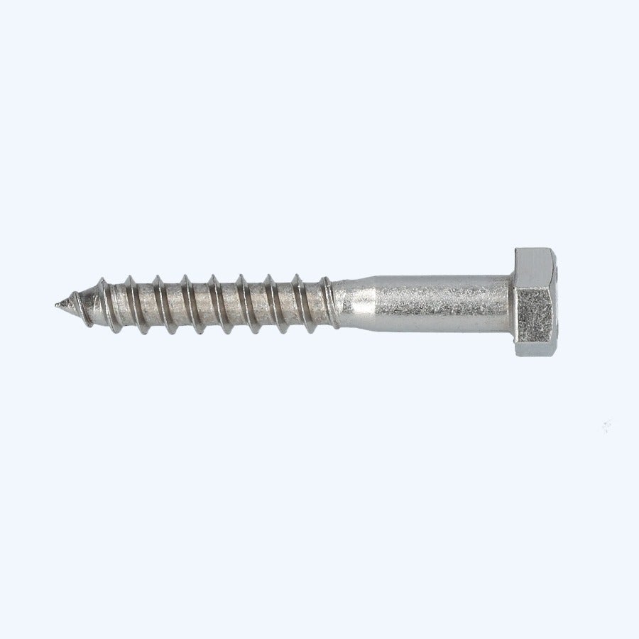 50 stuks houtdraadbout 8 x 60 mm RVS A2