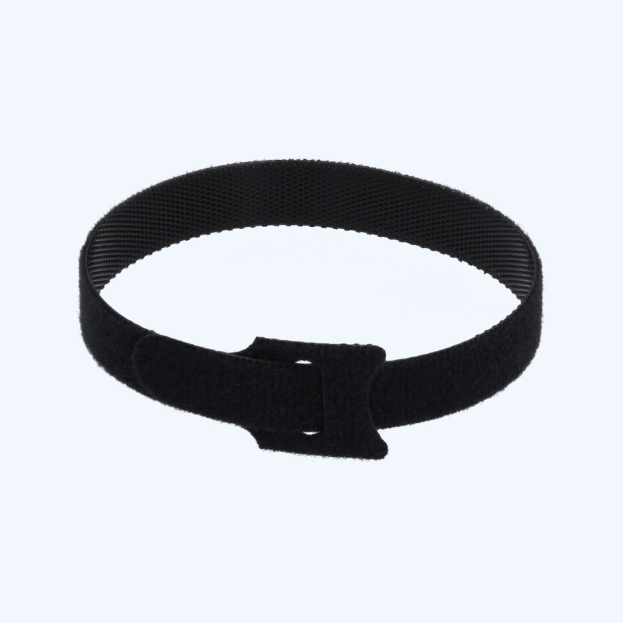 25 stuks klittenband tyraps 12 x 300 mm zwart