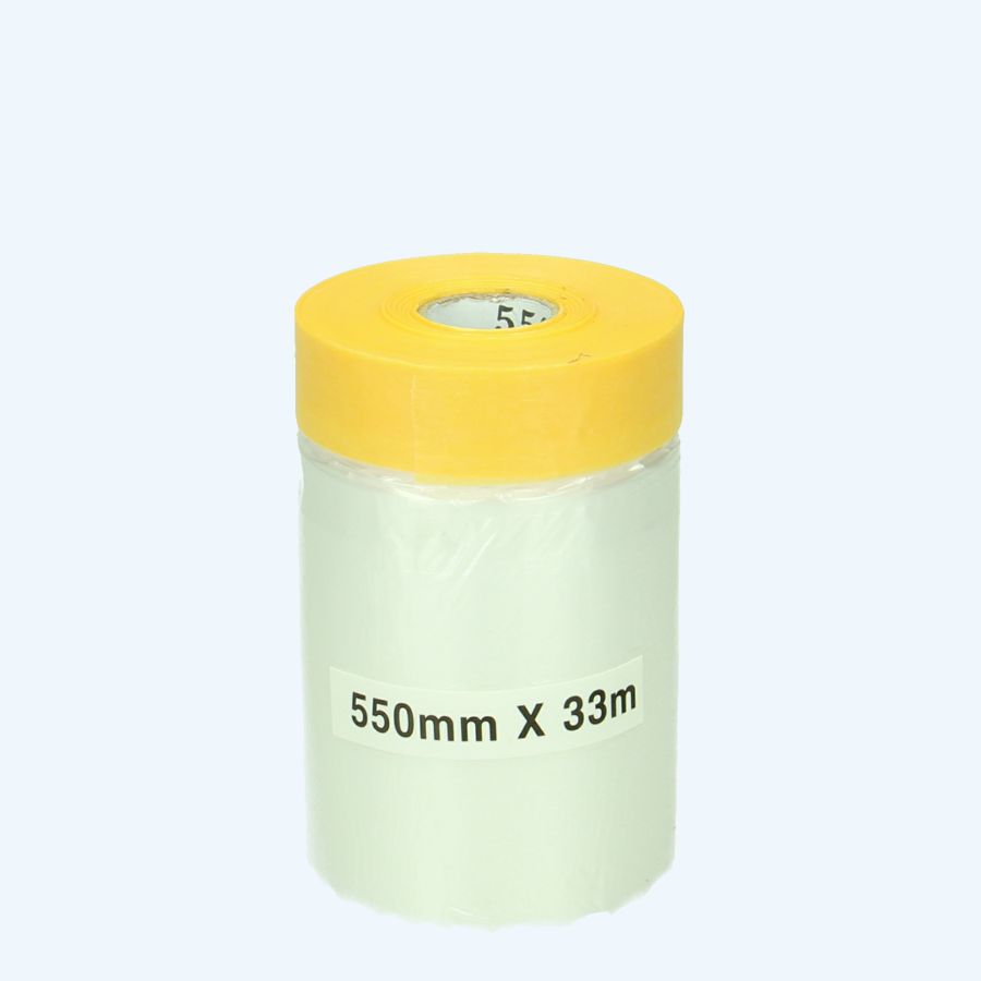 Afplaktape rijstpapier met folie 550 mm x 33 meter 