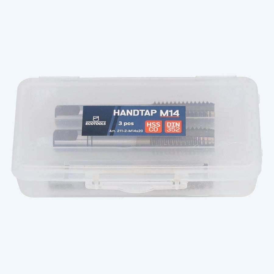 3-delige handtapset HSS 5% cobalt M14 x 2,0 mm