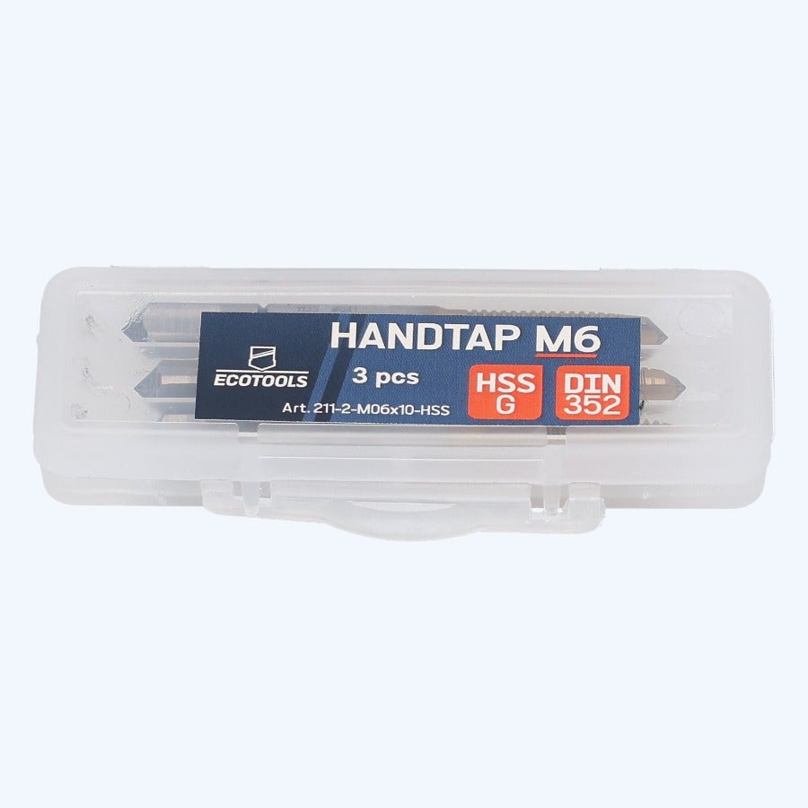 3-delige handtapset HSS M6 x 1,0 mm