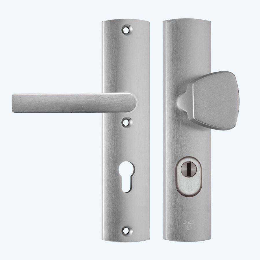 AXA veiligheidsbeslag PC72 SKG*** met kerntrekbeveiliging aluminium (knop)