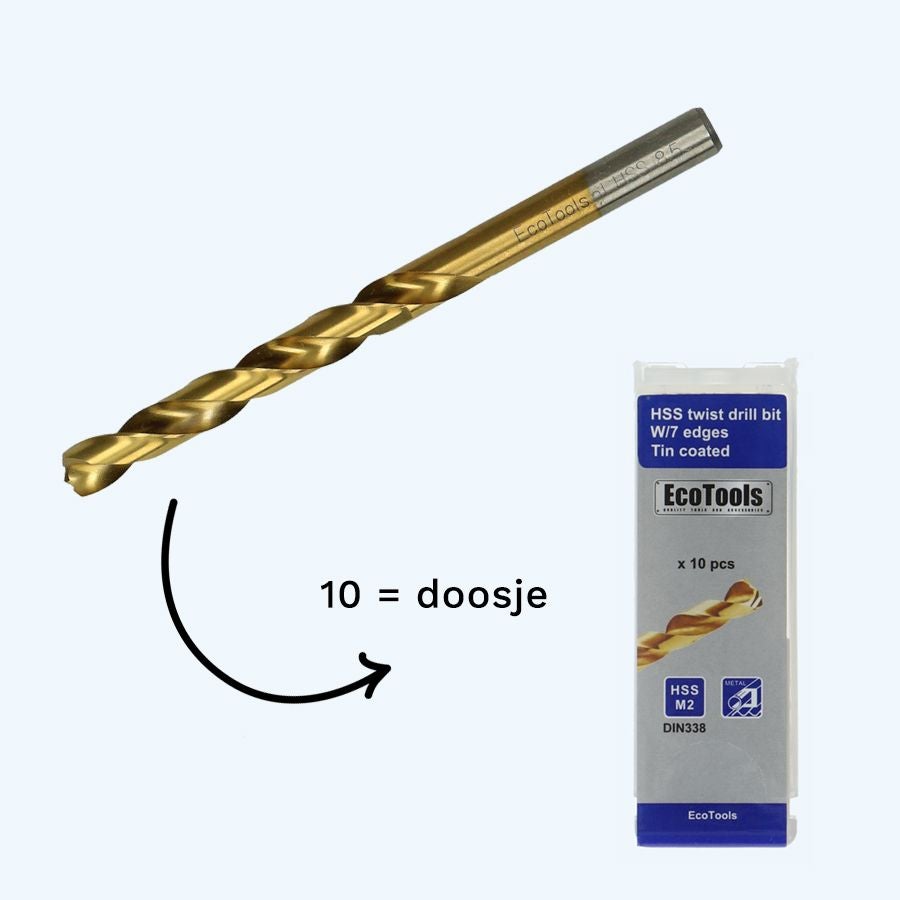 Metaalboor 2,9 mm HSS M2 met 7 edge point