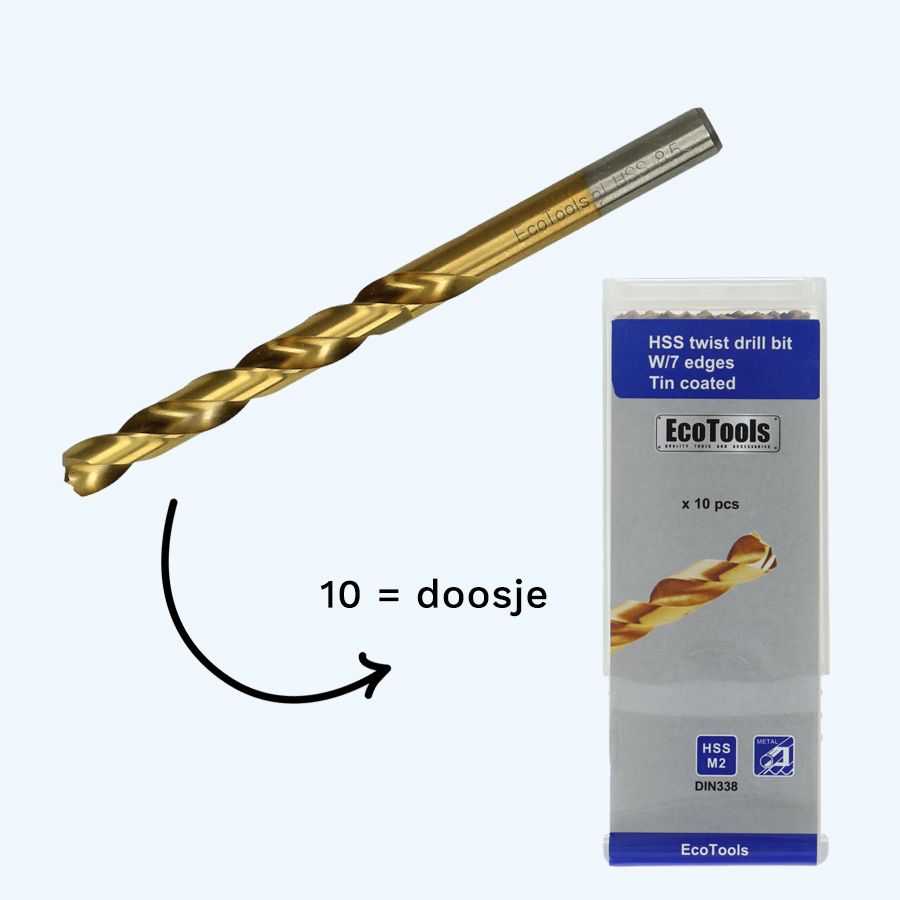 Metaalboor 7,5 mm HSS M2 met 7 edge point
