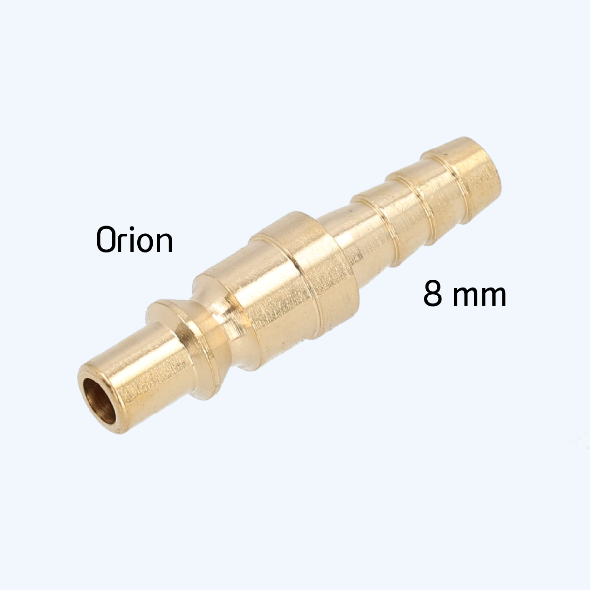 Orion insteeknippel met slangpilaar 8 mm