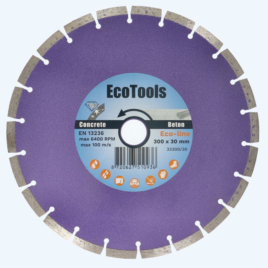 Diamantschijf Beton 300 x 30 mm (Eco-line)
