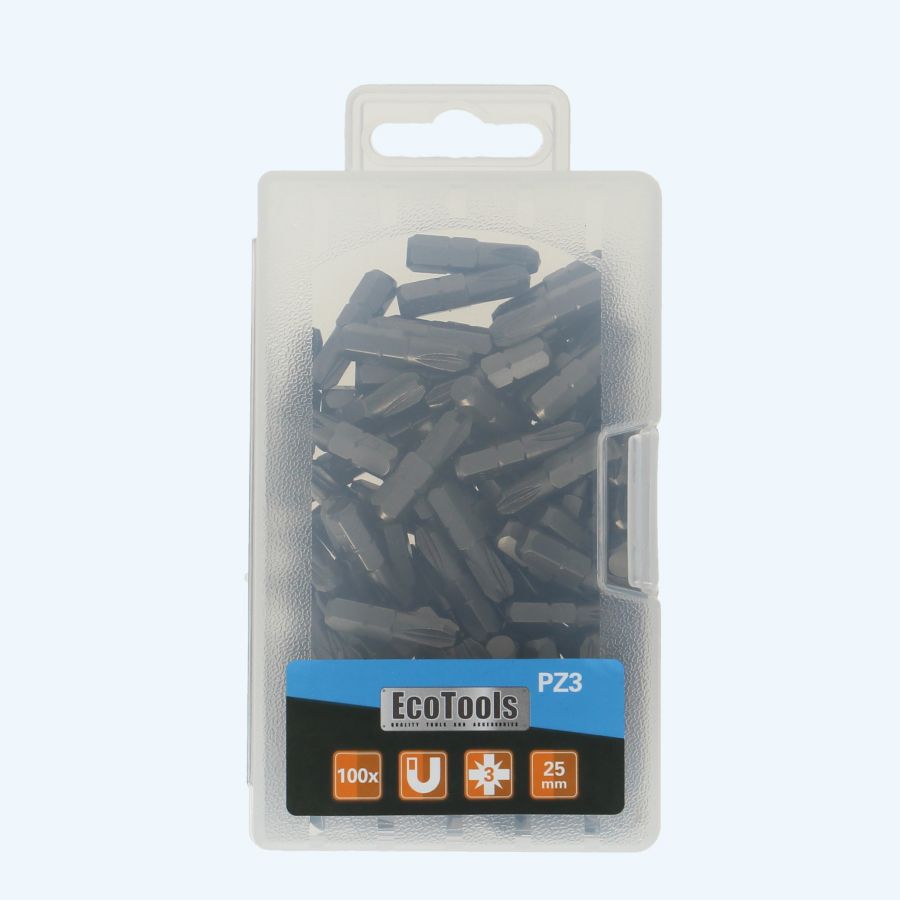 100 stuks Pozidrive 3 bits
