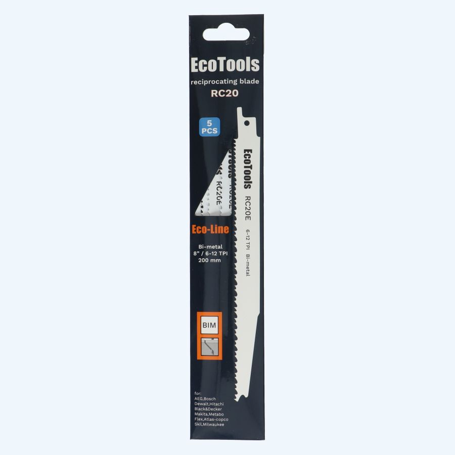 5 st. reciprozaagblad voor hout met spijkers RC20E (Eco-line)