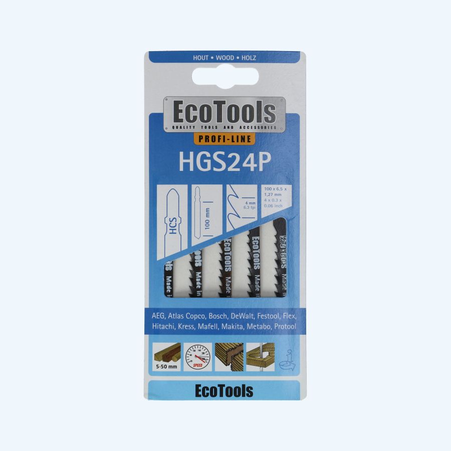 5 st. decoupeerzaagjes hout type HGS24P (Profi-line)