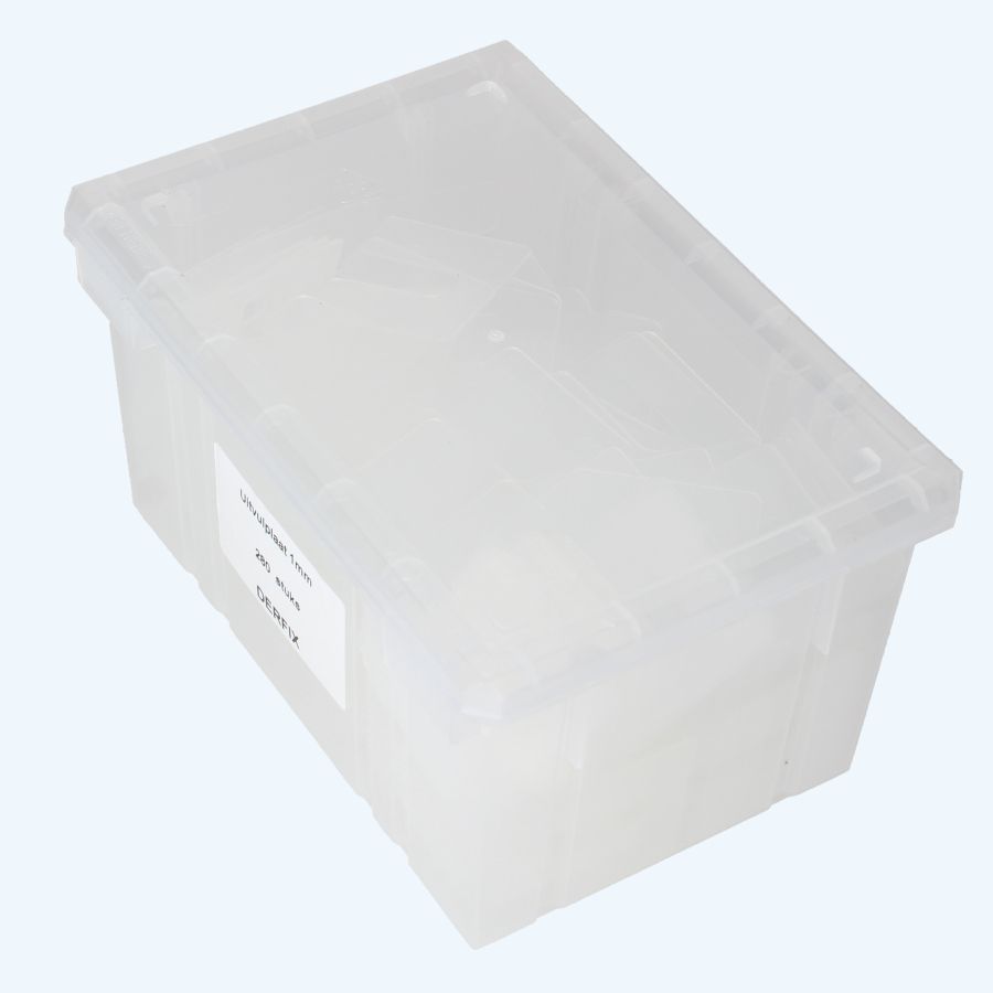 280 stuks uitvulplaatjes 1 x 47 mm wit