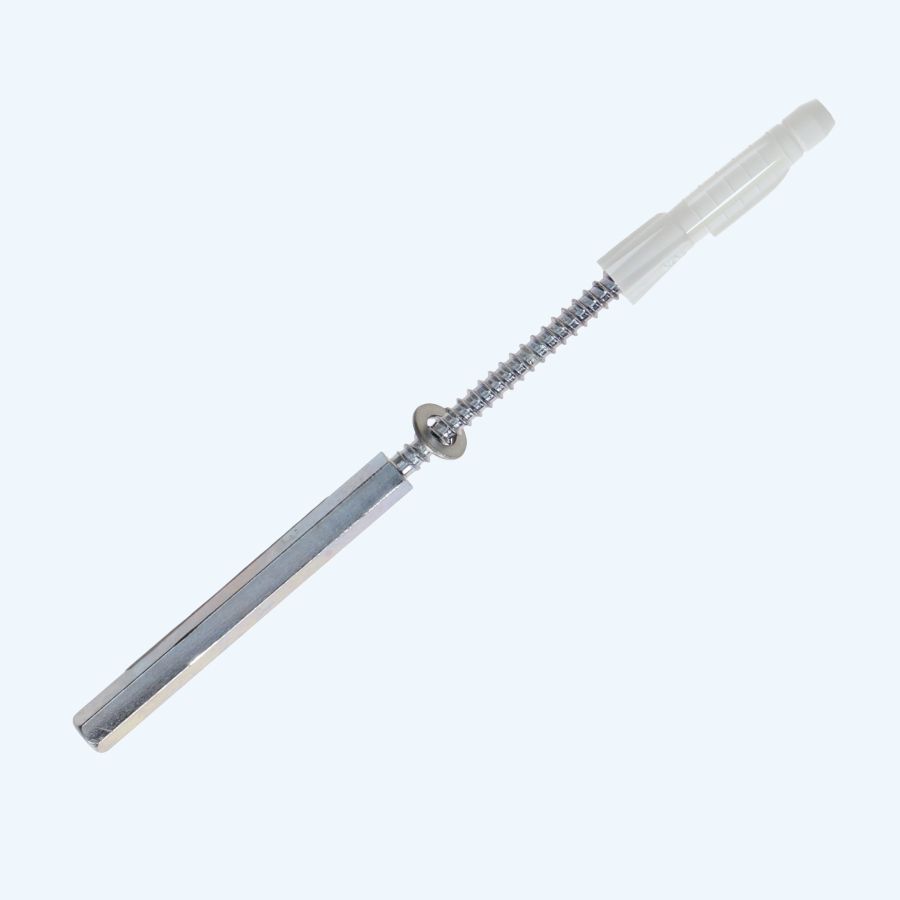 Blinde plankdrager Ø9 x 135 mm schroefdraad verzinkt