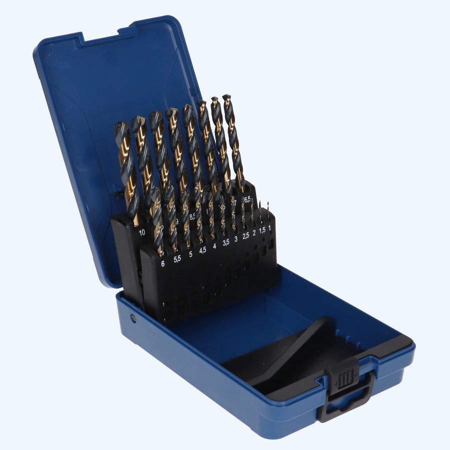 Basicline HSS metaalborenset 19-delig