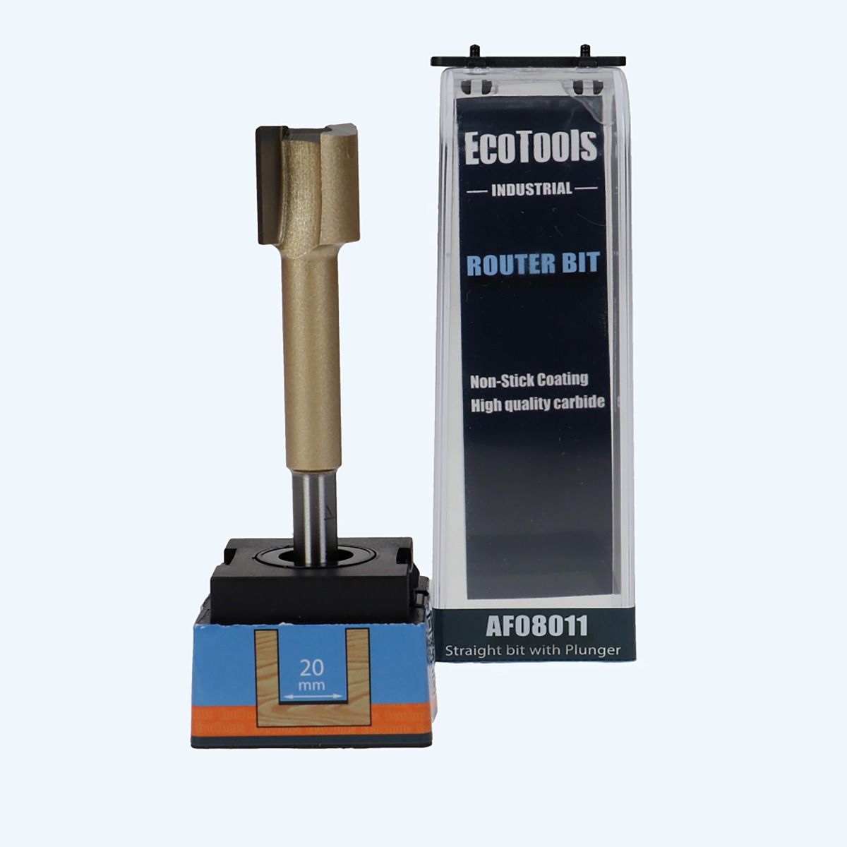 HM verlengde groeffrees Industrial 20 mm met ondersnijder