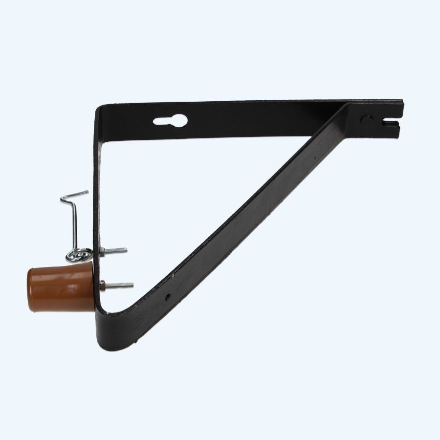 Deurvanger haaks model compleet zwart