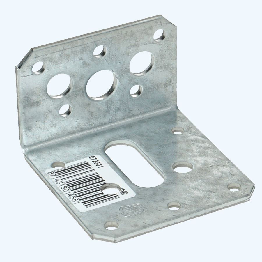 Doos 100 stuks hoekankers 50 x 50 mm / 60 x 2,5 mm