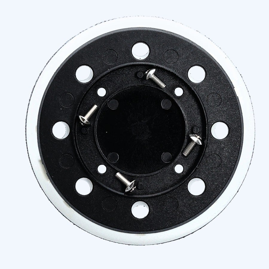 Klittenband schuurzool 125 mm 8 stofgaten