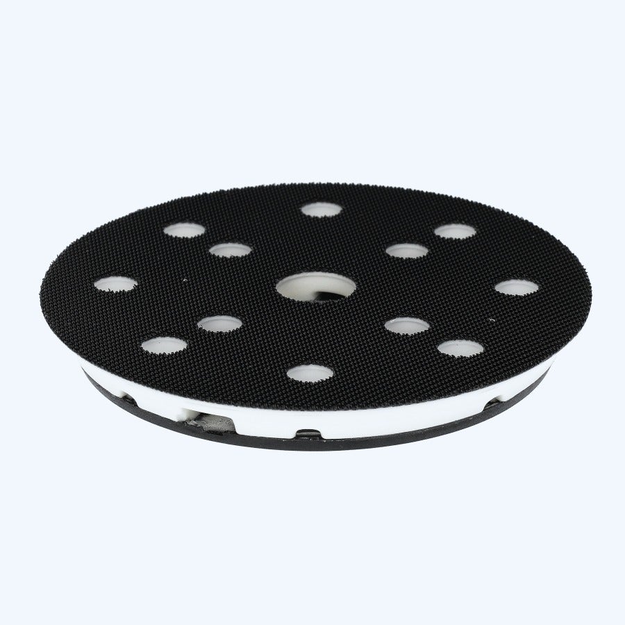 Klittenband schuurzool 125 mm 8 stofgaten