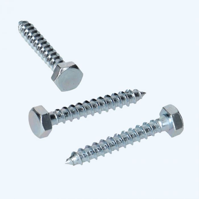 200 stuks houtdraadbout 6 x 20 mm (gegalvaniseerd)