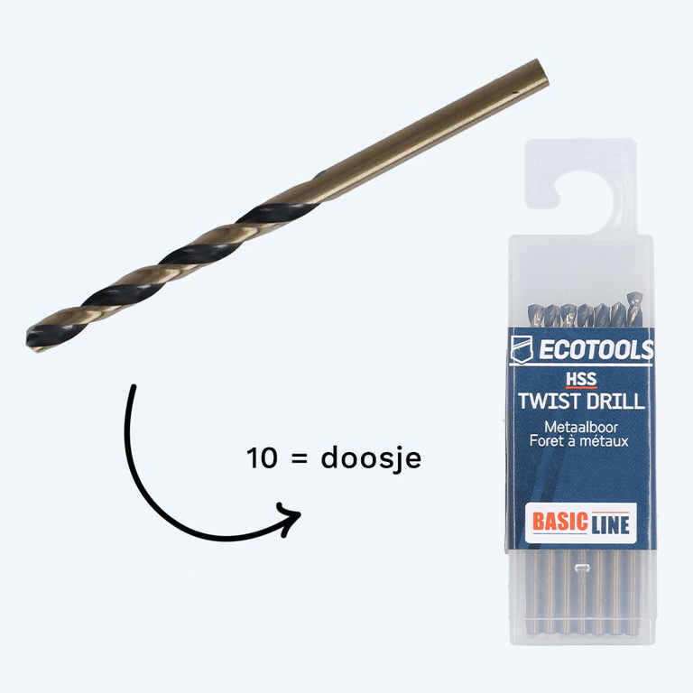 Basicline HSS metaalboor 5,0 x 86 mm