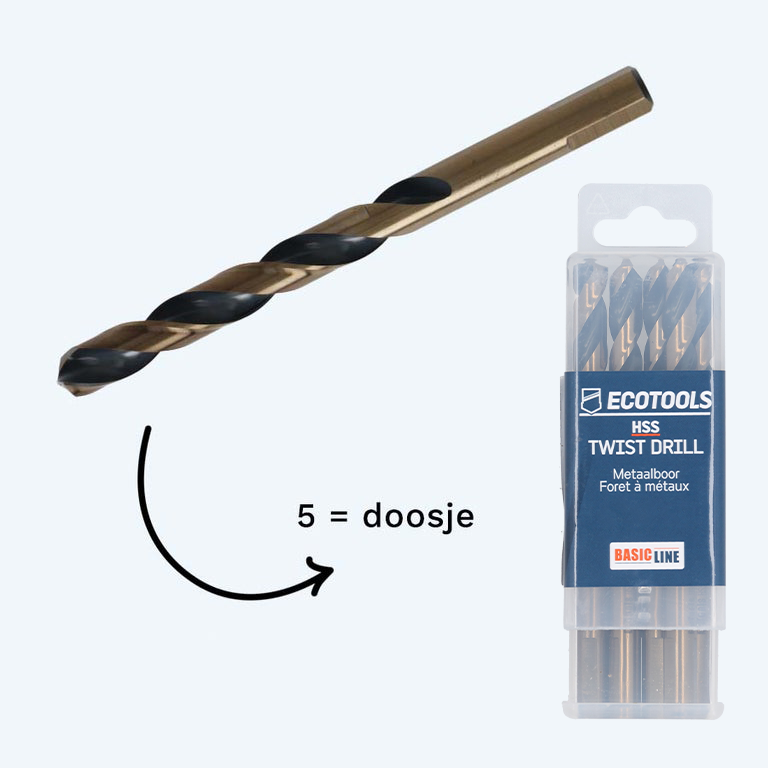 Basicline HSS metaalboor 10,5 x 132 mm