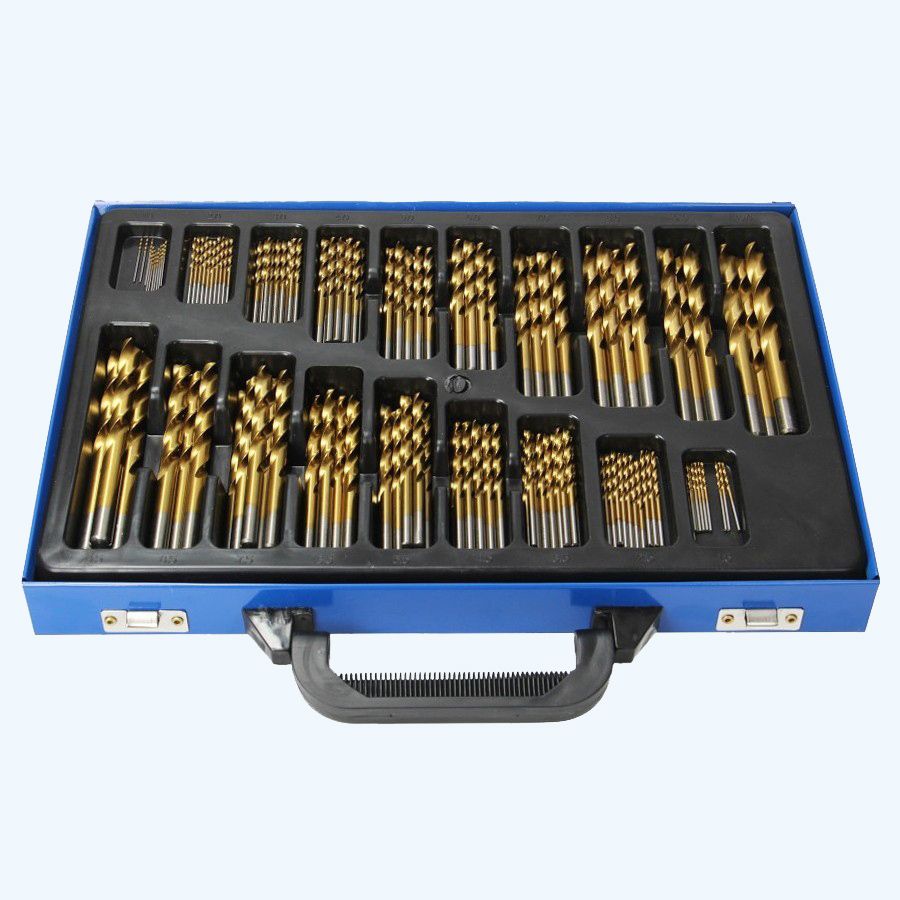 170-delige metaalborenset HSS M2 met 7 edge point