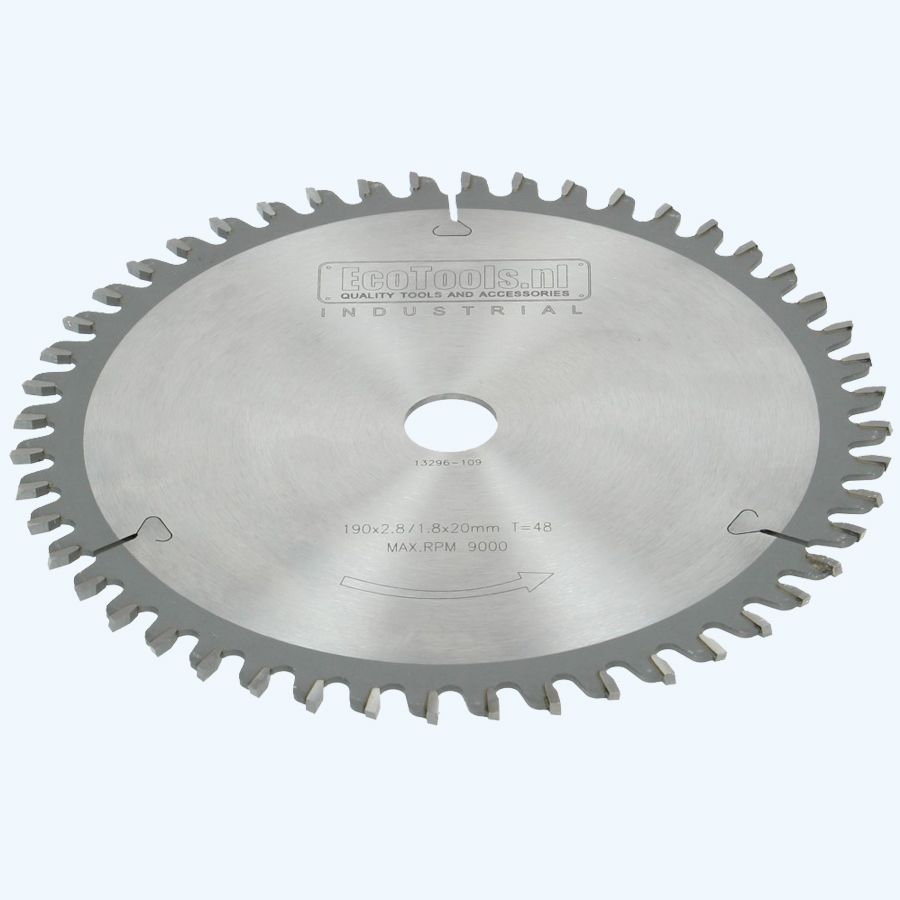HM-afkortzaagblad Industrial 190 x 20 mm T=48
