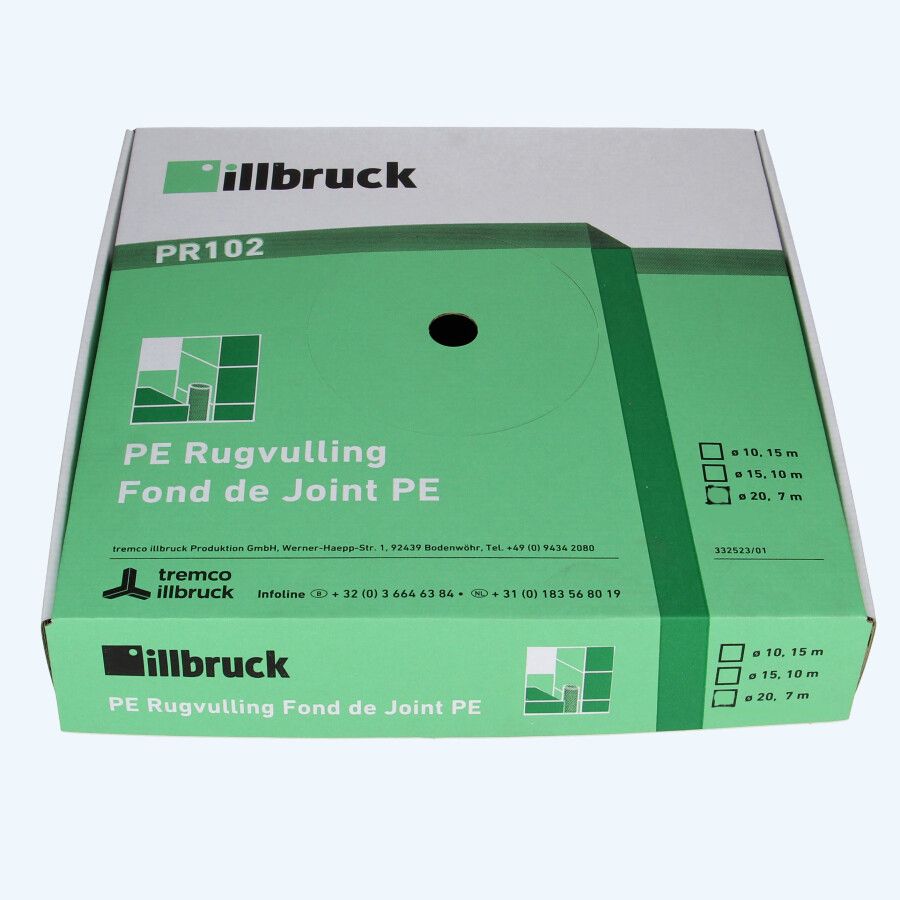 illbruck PR102 PE rugvulling Ø 10 mm x 15 meter