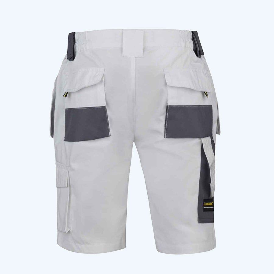 Job Short werkbroek wit