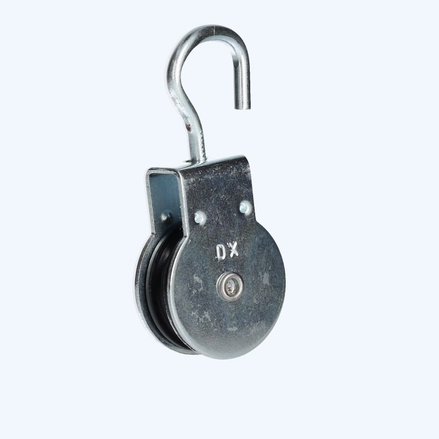 Katrol draaibare haak 40 mm verzinkt