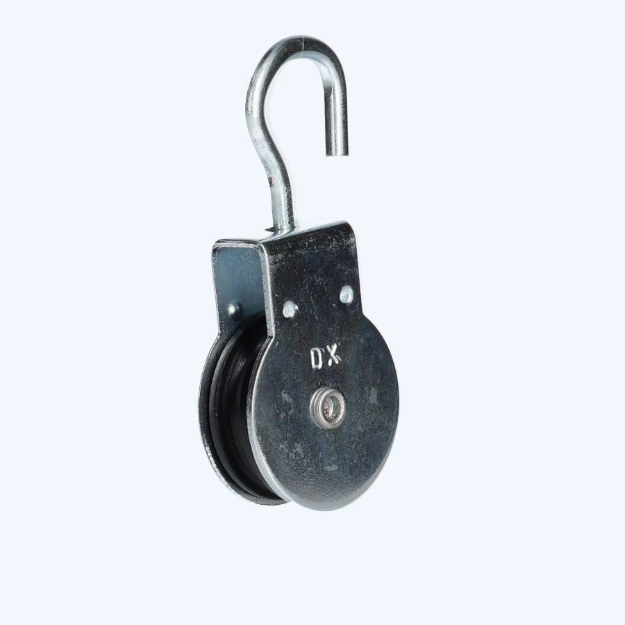 Katrol draaibare haak 50 mm verzinkt
