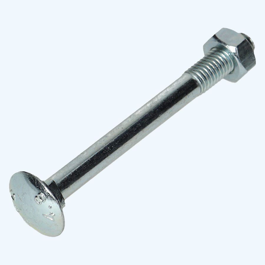 Slotbout met moer M8 x 200 mm