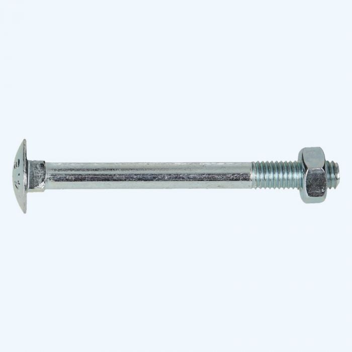 Slotbout met moer M8 x 160 mm (gegalvaniseerd)