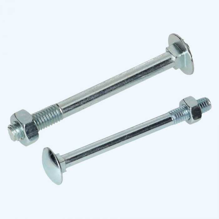 Slotbout met moer M8 x 100 mm (gegalvaniseerd)