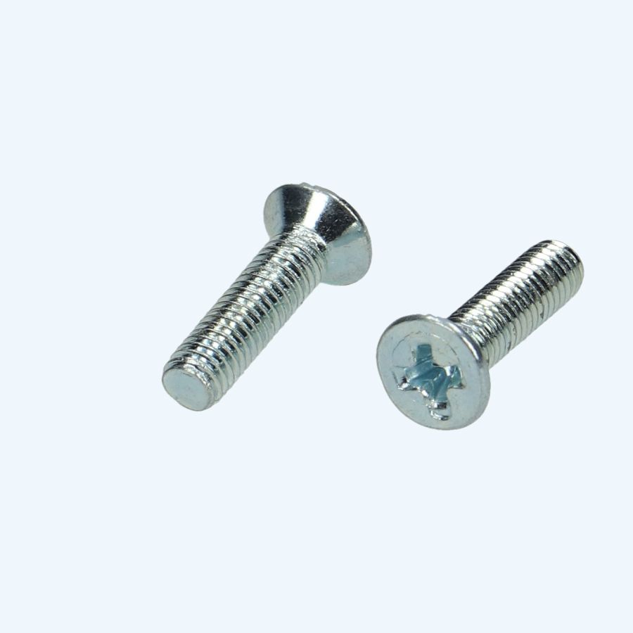 Metaalschroef verzonken kop M3 x 6 mm verzinkt