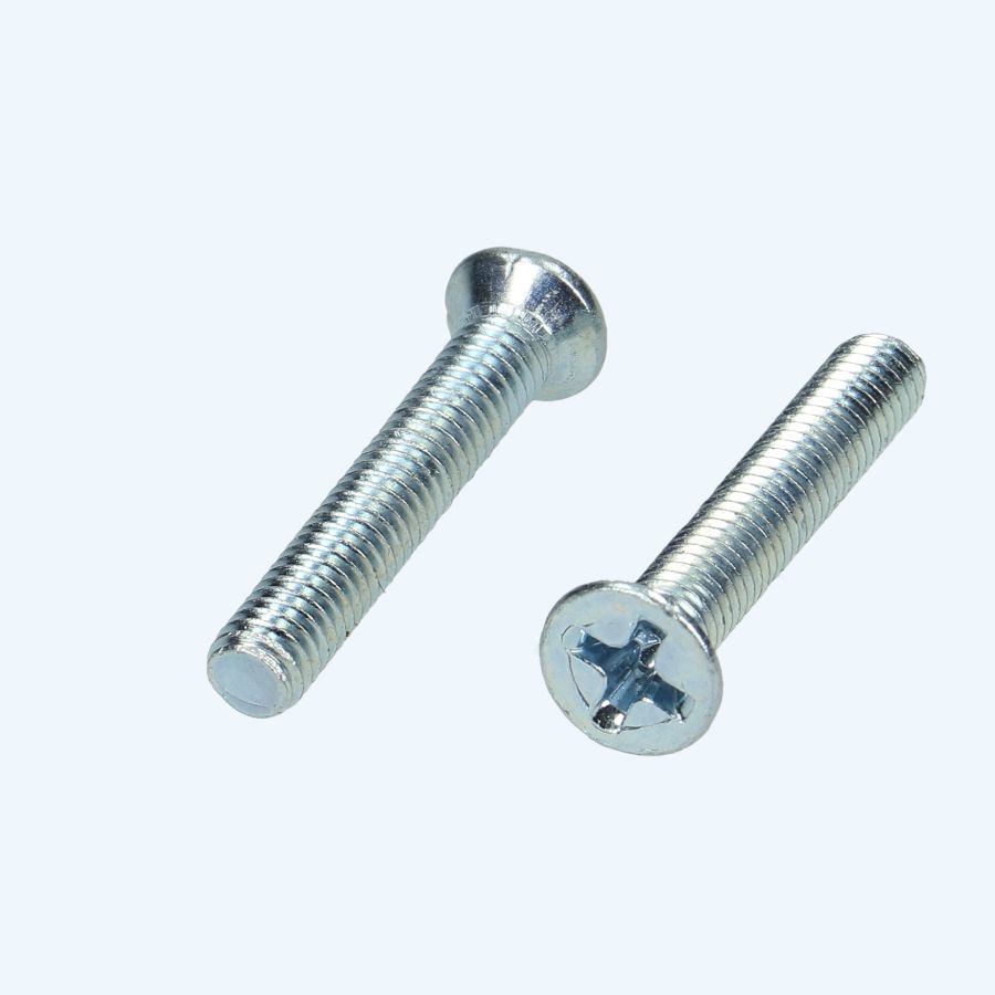 Metaalschroef verzonken kop M4 x 25 mm verzinkt