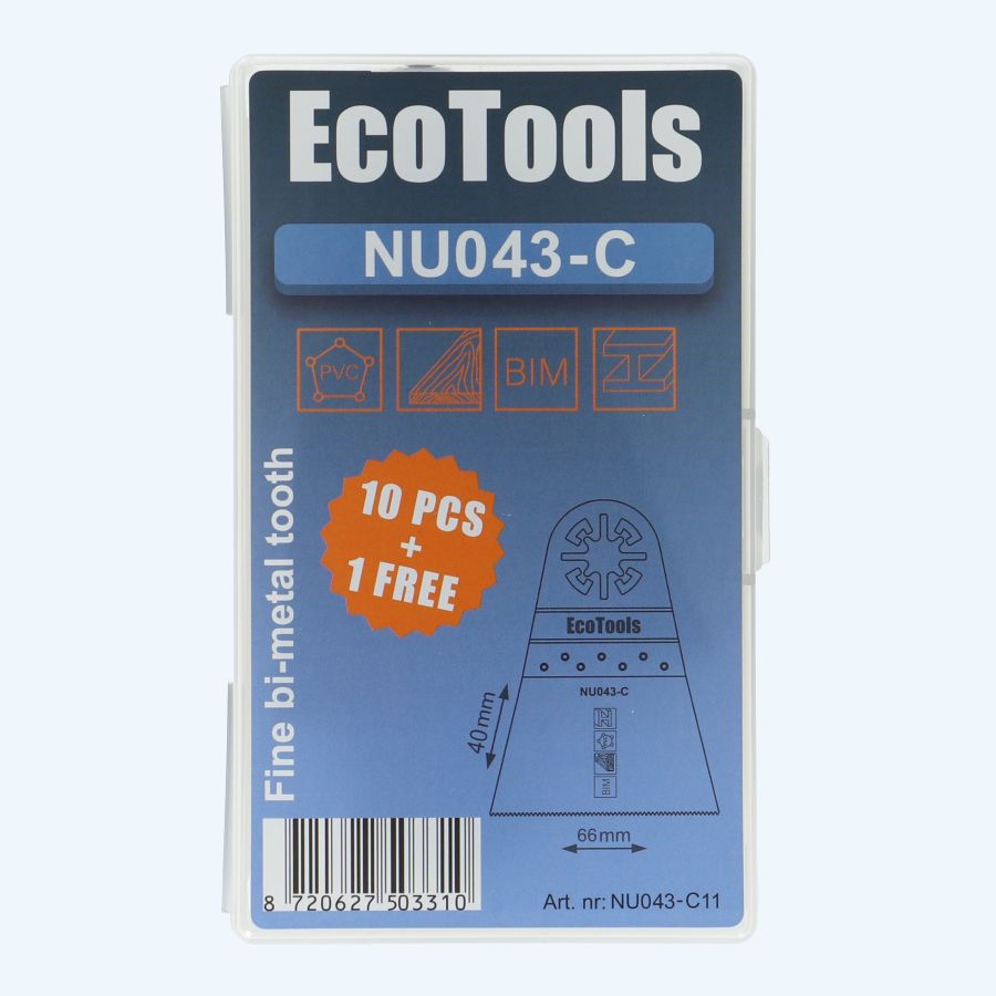10+1 gratis multitool zaagbladen bi-metaal type NU043-C