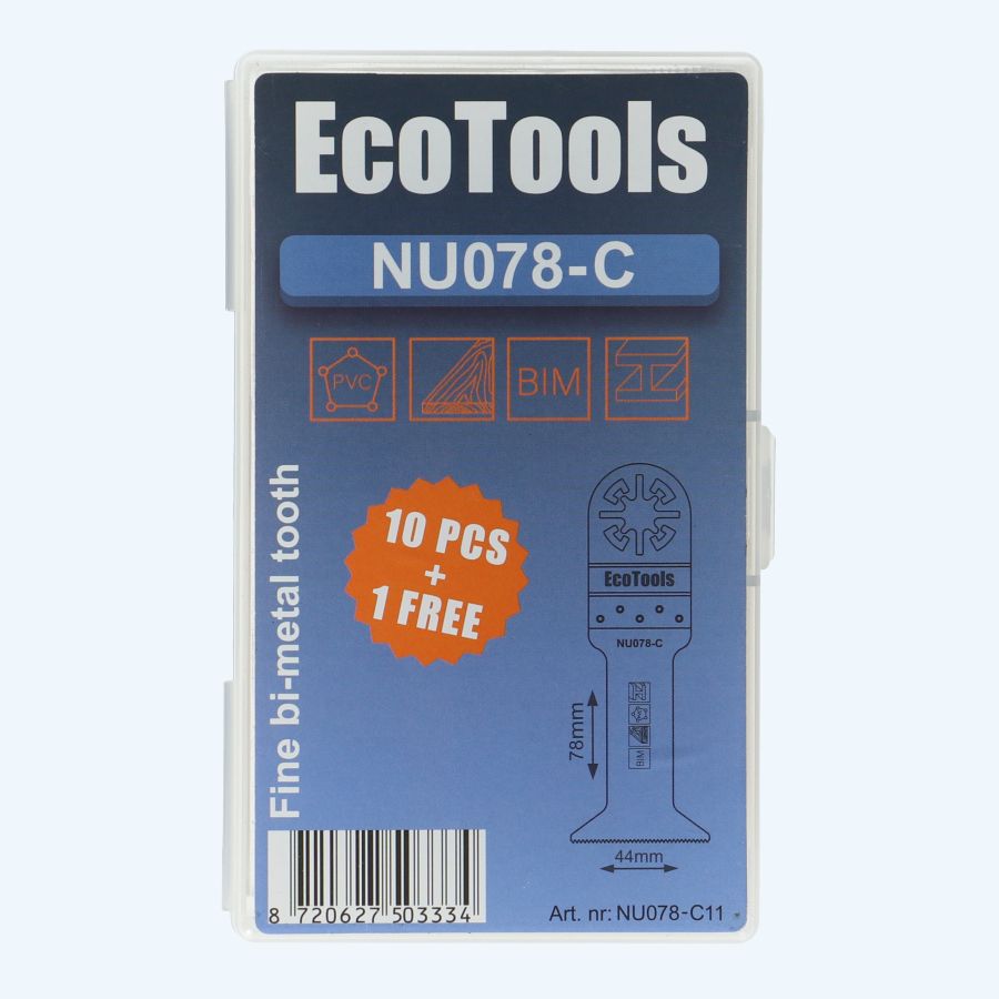10+1 gratis multitool zaagbladen bi-metaal type NU078-C