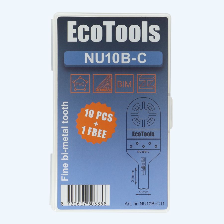 10+1 gratis multitool zaagbladen bi-metaal type NU10B-C