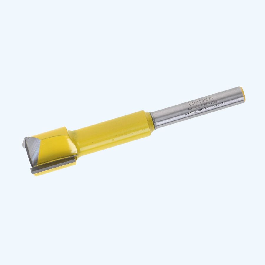 HM verlengde groeffrees 20 mm met ondersnijder