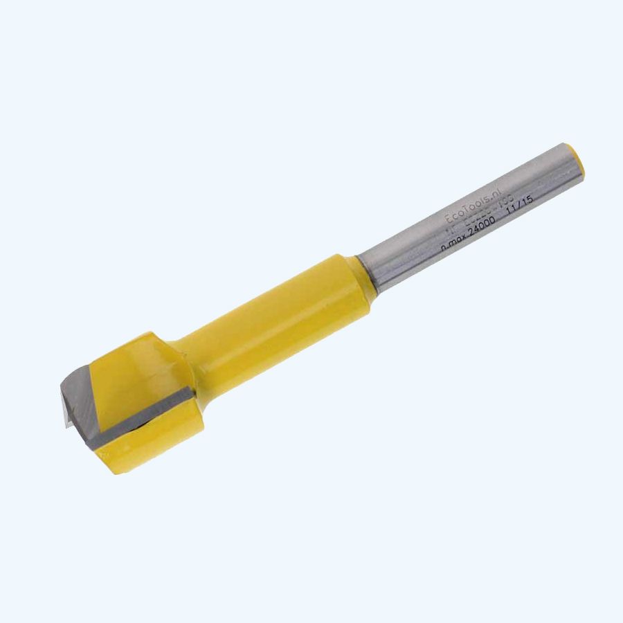 HM verlengde groeffrees 22 mm met ondersnijder