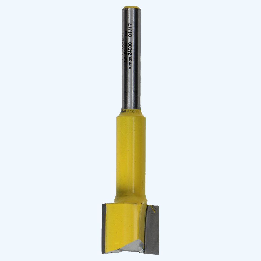 HM verlengde groeffrees 25 mm met ondersnijder
