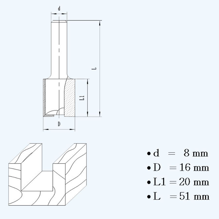 HM groeffrees 16 mm